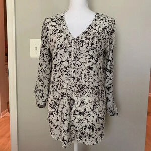 Mossimo Black and white long dress‎ shirt